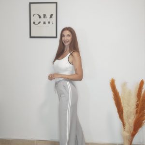 Pantalón Líneas Gris